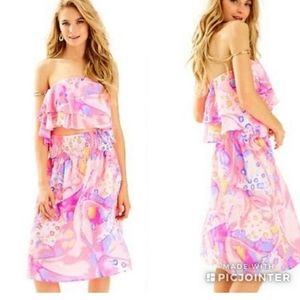 NWT Lilly Pulitzer Sandy Rays Set Resort White